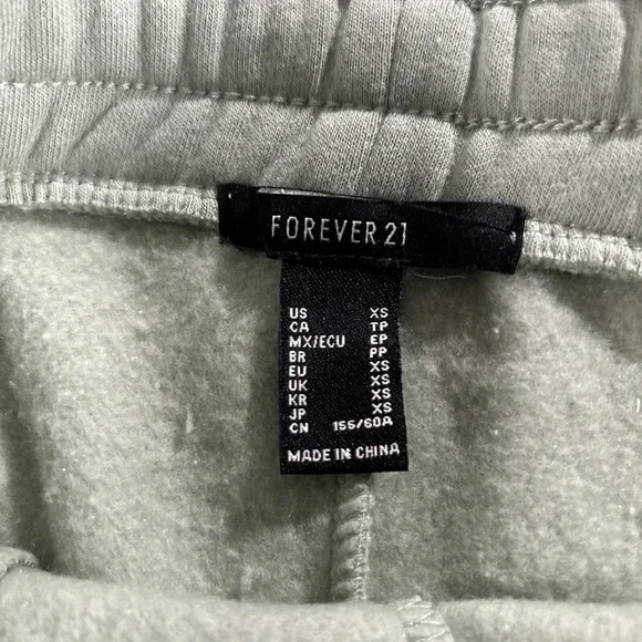 Women's Forever 21 Sweatpants‎ Jogger Size XS Light Olive Green - Picture 7 of 8